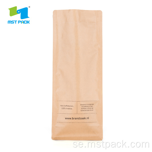 Box Pouch Kraft Paper Bag kaffefolieförpackning